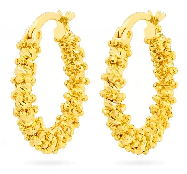 Gold earrings