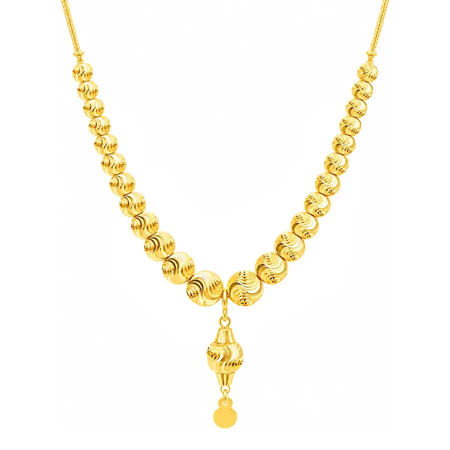 Gold necklaces