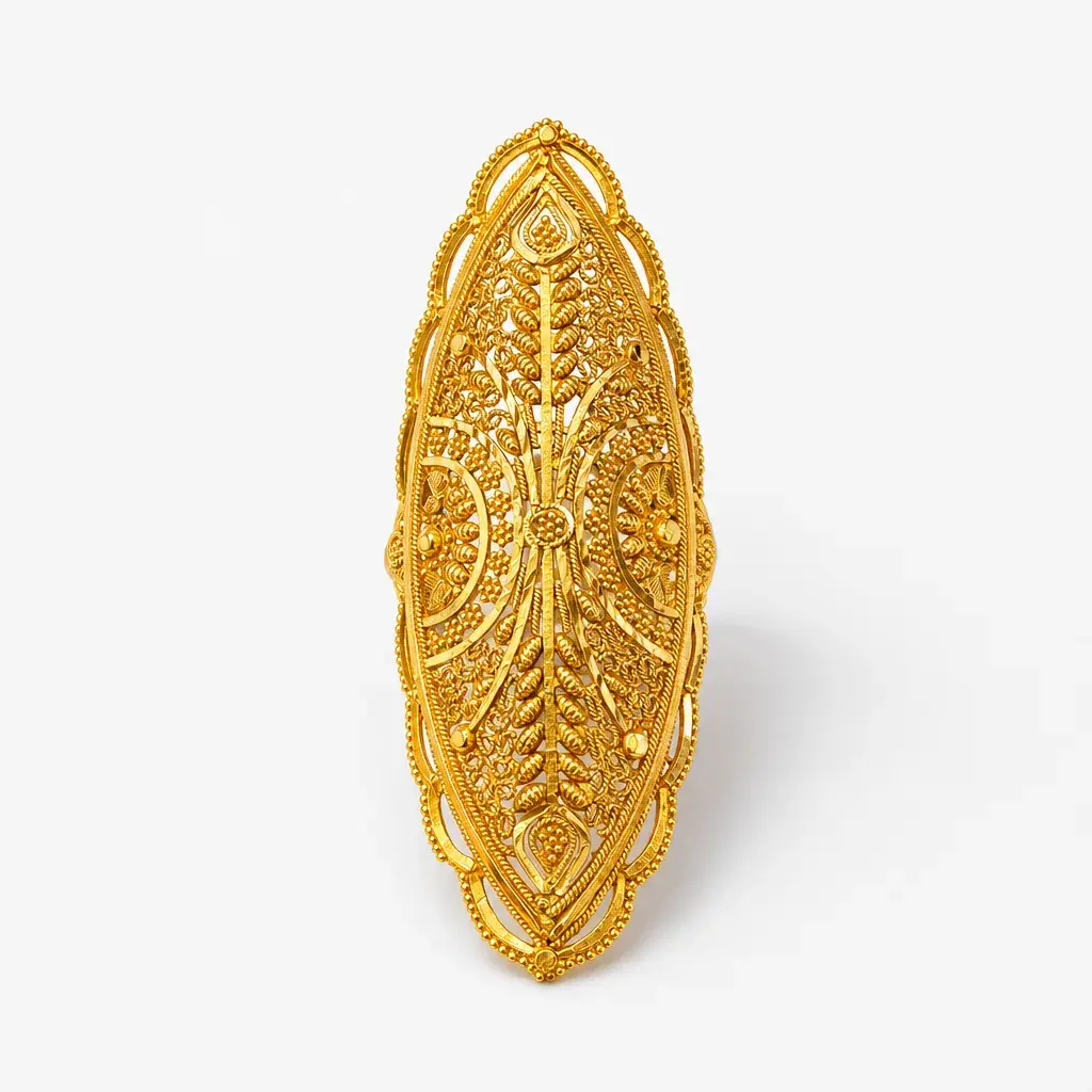 Marquise Filigree Ring