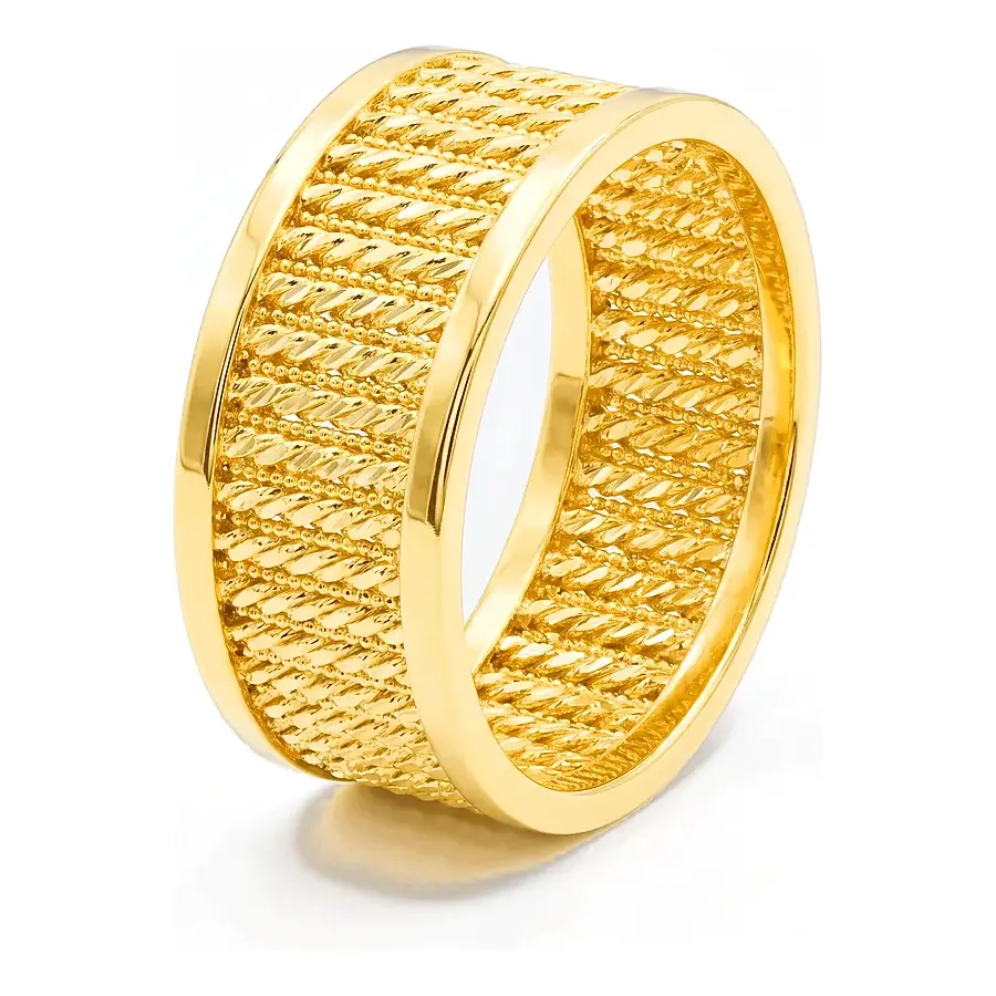 Shams Classic Wedding Ring in 21K yellow gold