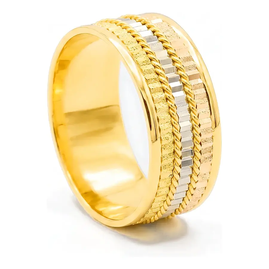 Crestal Wedding Ring in 21K gold